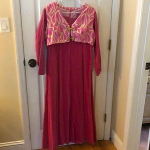 Vintage Velvet Dress with Jacket